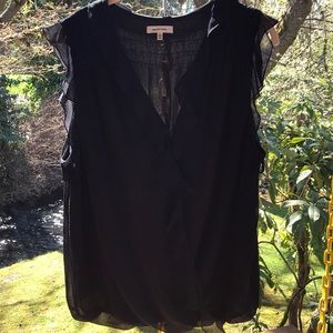 Max Studio Flutter Sleeve Blouse